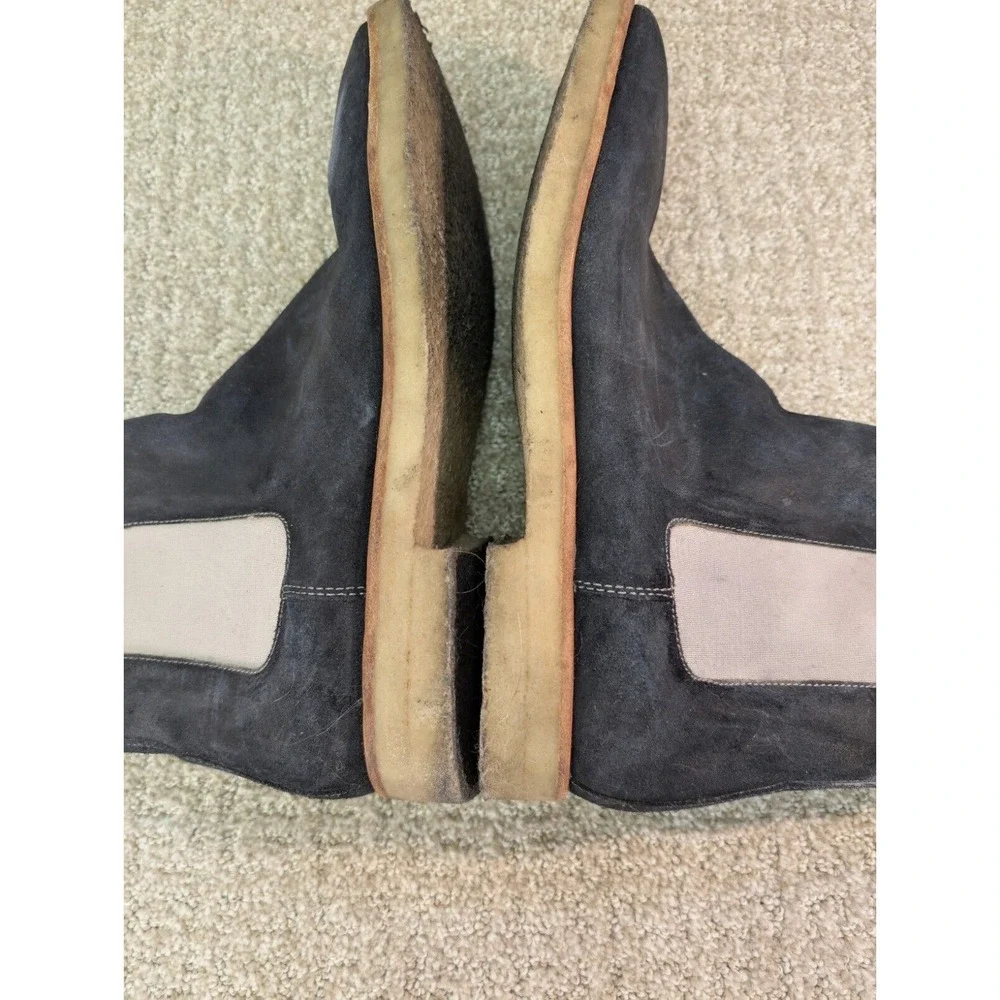 New Republic Boots Mens 11 Sonoma Chelsea Boots Blue Suede Upper